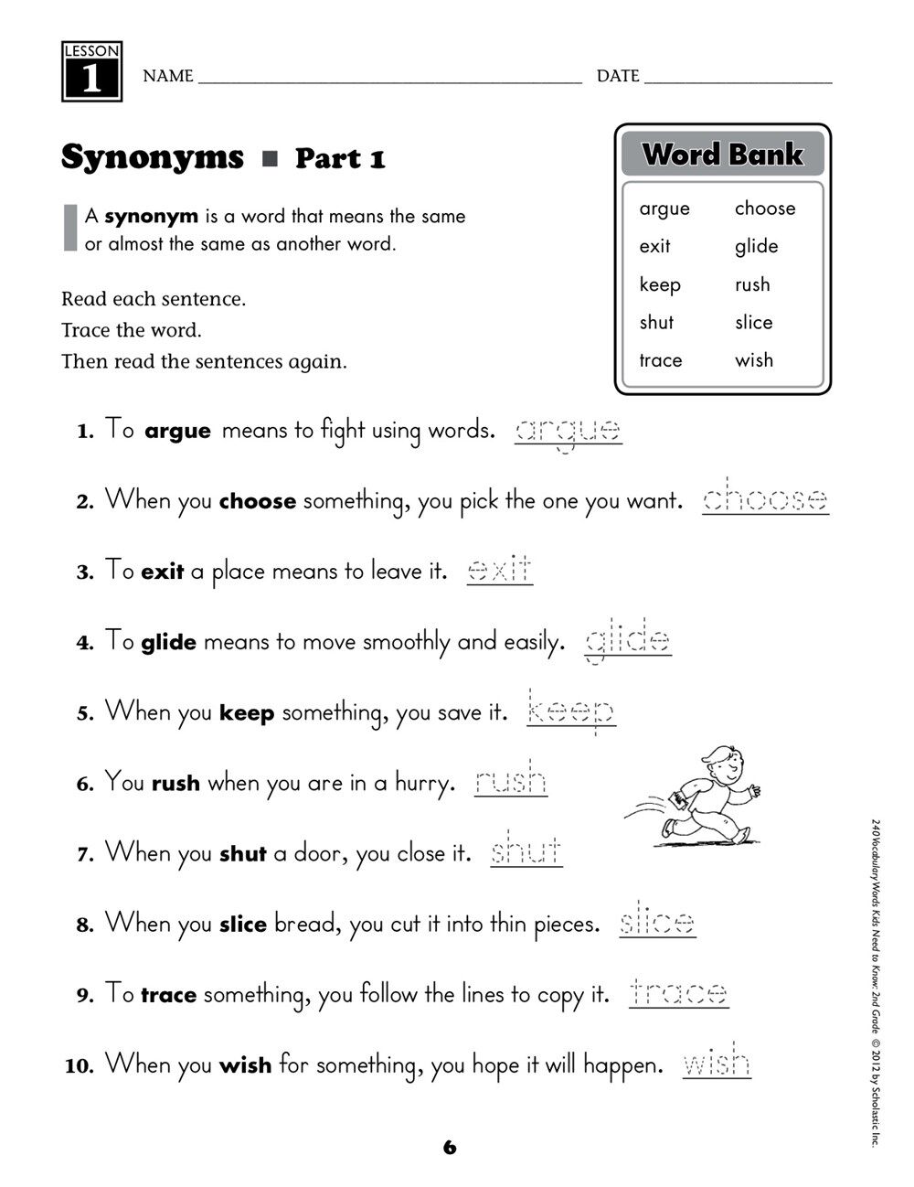 【小学必做教辅】学乐孩子必需知道的240个单词6册 240 Vocabulary Words Kids Need to Know主题词汇练习册小学教辅 英文原版