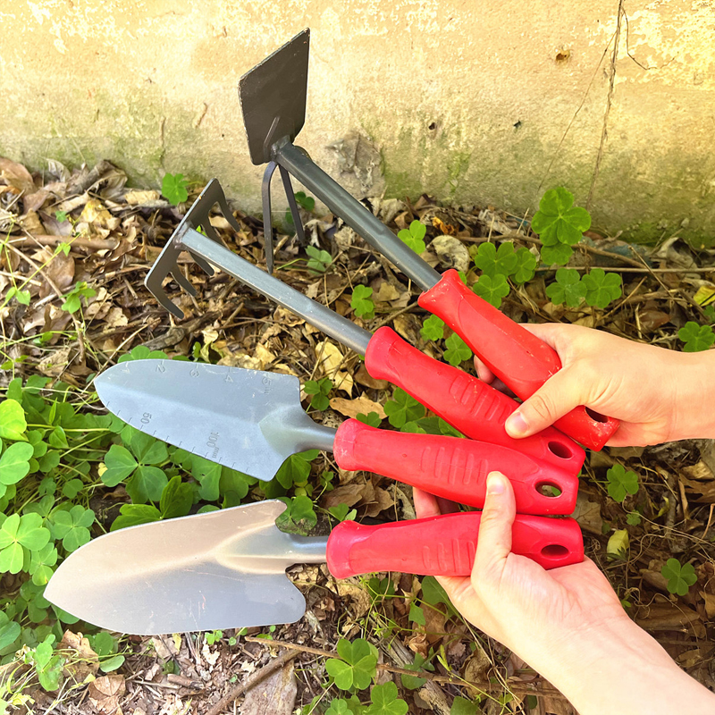 种花工具家用种菜园艺铁铲栽养花挖土工具户外赶海神器小铲子套装