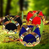 Kings crown hat Halloween Shawless prom dress plastic Emperor Crown Performance Prop Birthday Hat Good Thing