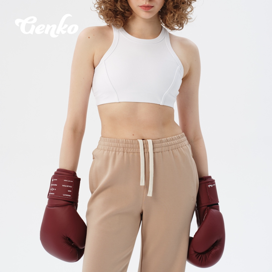 GENKO boxing sweatpants JIFFY straight pants women's autumn and winter casual loose trousers training yoga fitness pants