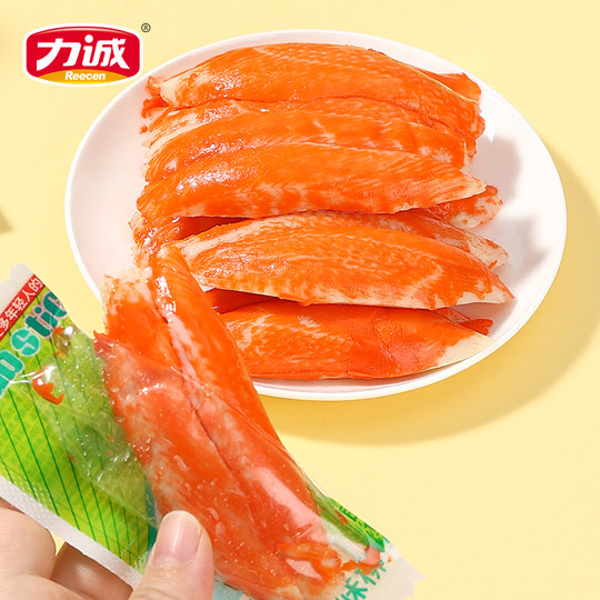 力诚单支装松叶蟹味柳30g*1袋休闲零食火锅料即食蟹肉手撕蟹腿
