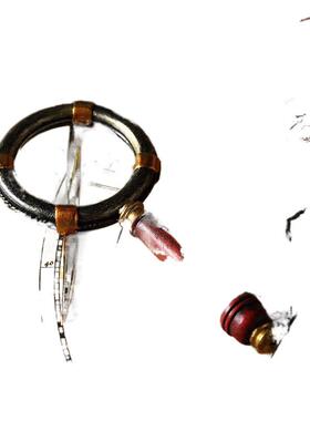 美式复古怀旧创意装饰品客厅样板房酒柜橱窗搁板陈列摆件望远镜小