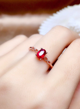 浪漫传说玫瑰白色彩开口戒指女