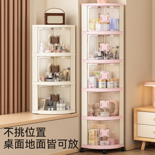 折叠边角柜桌面转角收纳柜客厅三角置物架厨房墙角柜三角柜墙边柜 - 图2