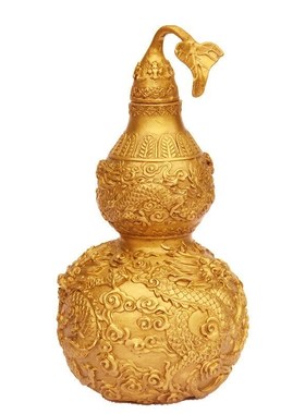 纯铜龙纹葫芦饰品大型开放式葫芦C入口装饰客厅卧室桌面办公室展