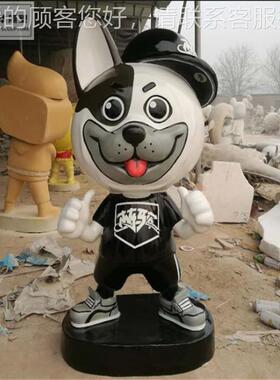 玻璃钢雕塑制祥作卡老动物公仔虎玩33695偶通吉物大型落地商场门