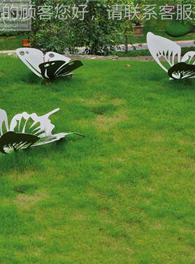 不锈镜面蝴蝶户外园林金铁艺钢15346仿真剪属影镂空昆虫塑装饰雕