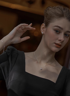 遇·图YUTU方糖锆石项链2025新款