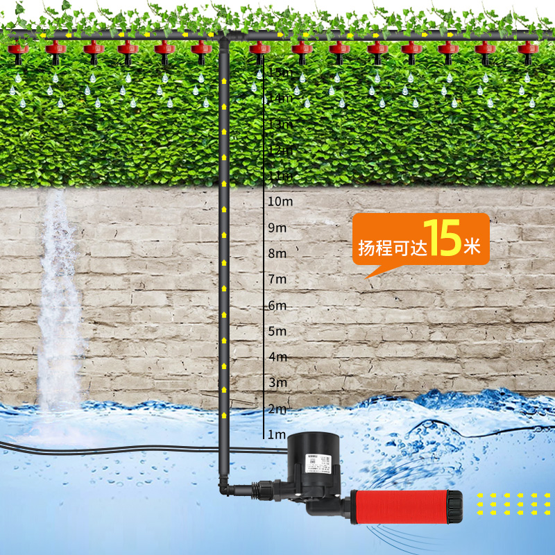 森林城市自动灌溉超静音自来水增压泵植物墙内循环潜水泵管道加压