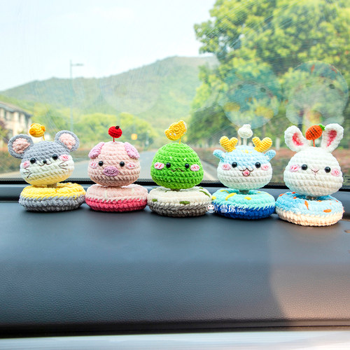 雪球diy手工编织十二生肖摇摇乐材料包针织车装饰卡通玩偶礼物钩 - 图1
