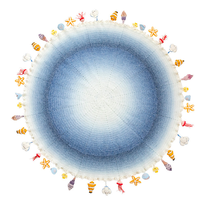 雪球diy手工编织小萌丝花束毯材料包毛线针织海洋午睡盖毯子礼物,淘宝优惠券,粉丝福利购,淘宝优惠卷