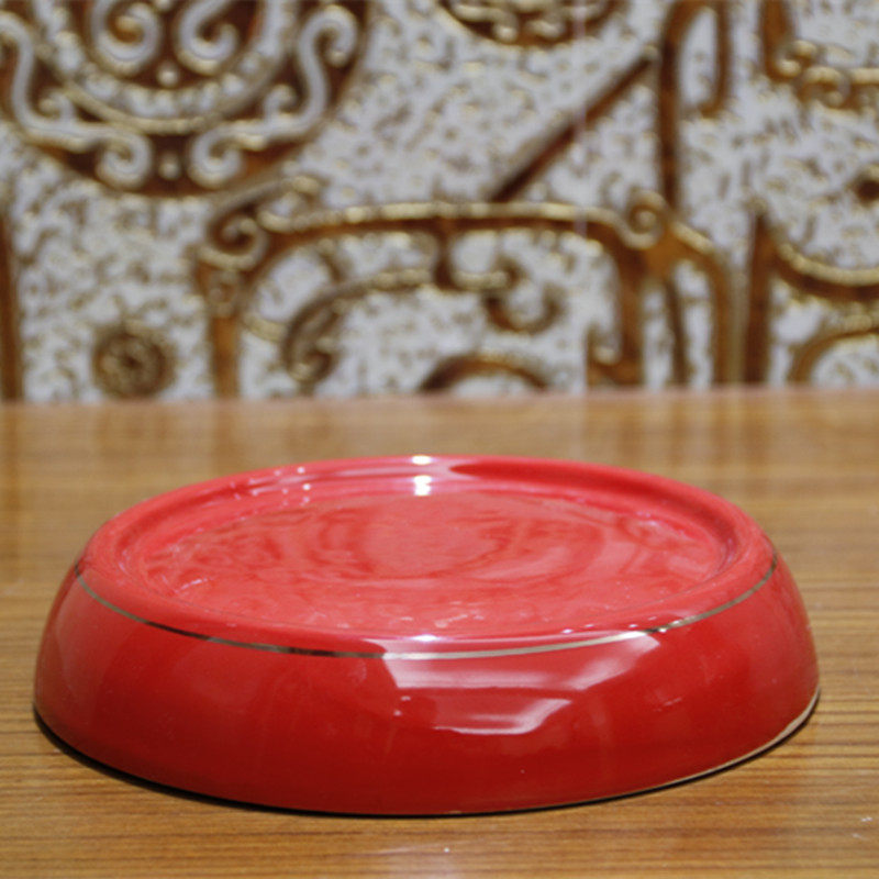 中国红高端喜庆兰花盆家居摆件花瓶描金彩边彩花花瓶包邮,淘宝优惠券,粉丝福利购,淘宝优惠卷