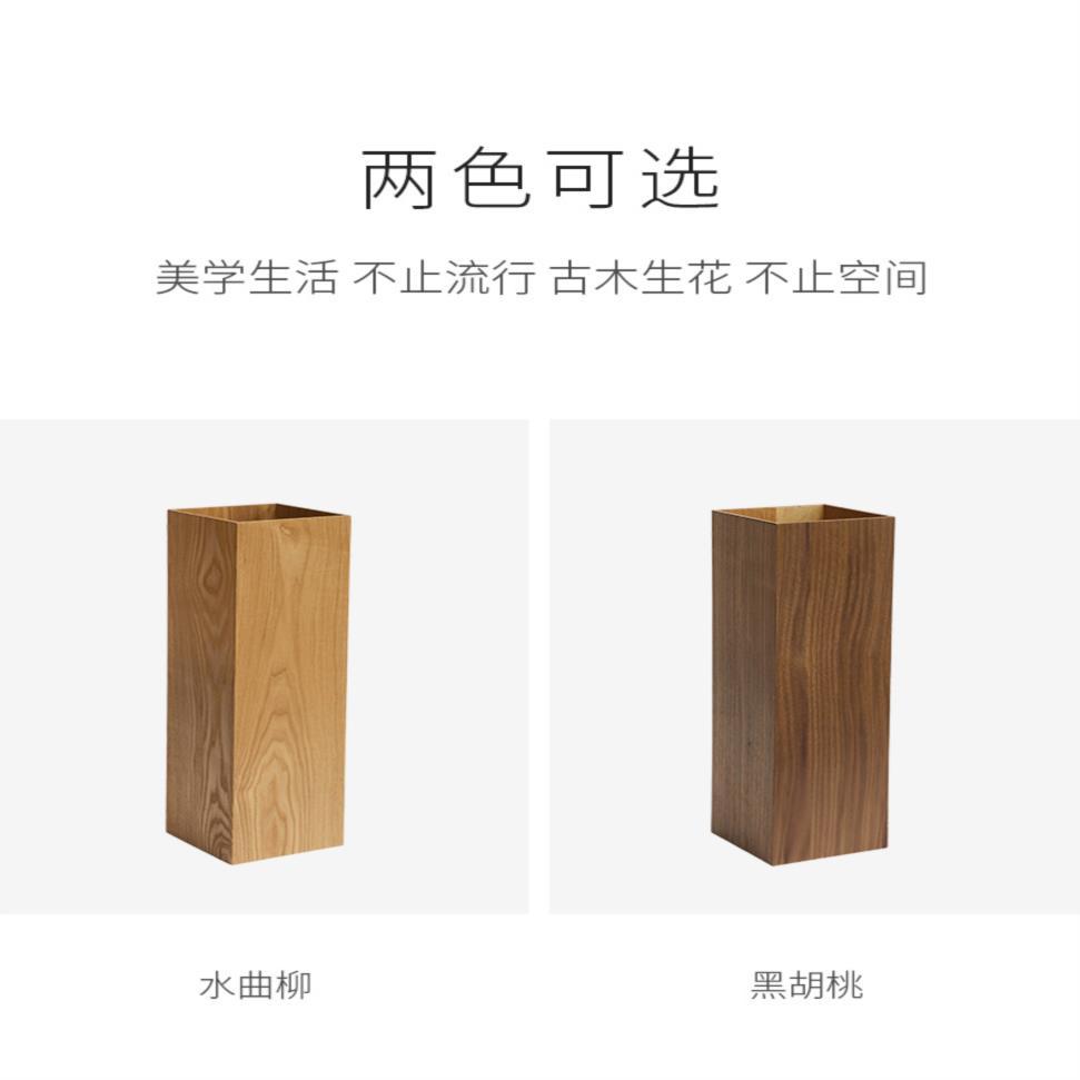 入户门口日式放伞桶家用商用复古木质酒店民宿别墅插雨伞桶架收纳 - 图2