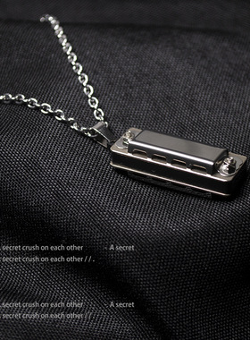 口琴项链女小众设计感可