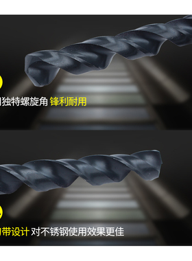 上工不锈钢钻头直柄麻花钻头高钴钻头 电钻 麻花钻 转头1-8.0mm