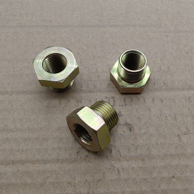 外丝M18*1.5-转内丝M14*1.5全牙铁材料接头外表镀锌高压补芯1418,淘宝优惠券,粉丝福利购,淘宝优惠卷