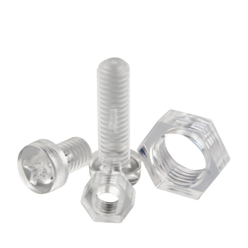 圆头螺丝透明塑胶塑料螺丝钉亚力克PC螺钉螺母配件大全M3M4M5/M6 - 图3