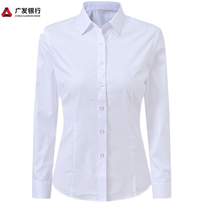 广发新款行服2020年女士广发衬衣女款工作服衬衫职业装工装