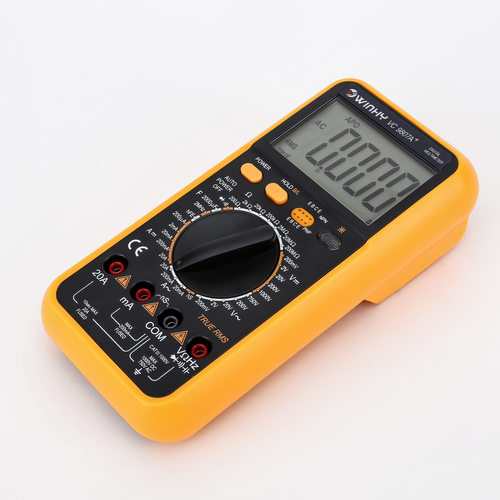 汉研 四位半数字用表 VC9807A+ 数字多用表 电导/电容/频率 - 图0