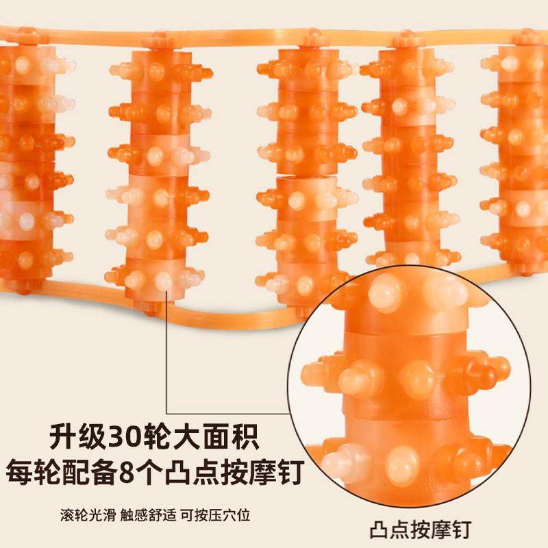 日本颈椎按摩器拉背条后背腰背部肩颈疏通经络神器不求人手动滚轮,淘宝优惠券,粉丝福利购,淘宝优惠卷