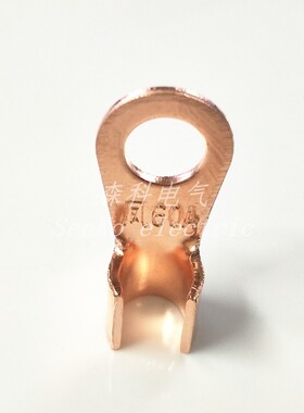 凤凰金具OT-3A 5A 10A 20A 80A~100A紫铜开口铜鼻子国标A级加厚