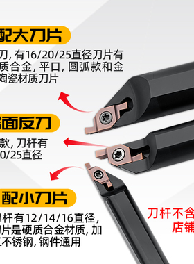 端面槽刀小径内孔割圆弧切刀片数控断面平面车床刀粒SGIVFR16Q16