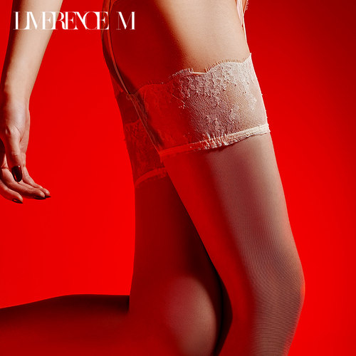 涞觅「像素蕾丝系列」一体式吊带丝袜女性感丝滑镂空诱惑连裤丝袜 - 图1