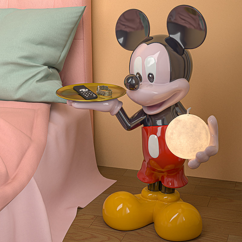 米奇大落地摆件客厅沙发旁电视柜儿童卧室床边装饰品乔迁新居礼物