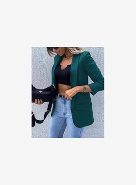 春秋新款通勤OL风黑色百