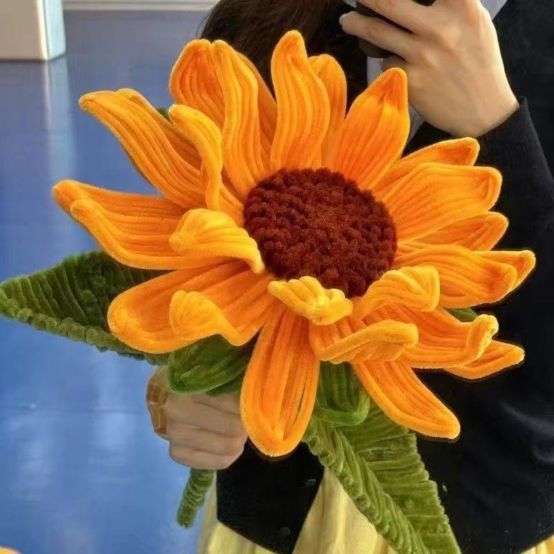 超大扭扭棒向日葵手工花束diy编织玫瑰材料包送女朋友七夕节礼物