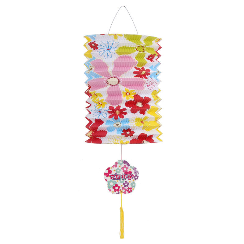 国庆中秋节装饰传统风琴纸灯笼商场景布置挂饰儿童手提卡通花燈龍