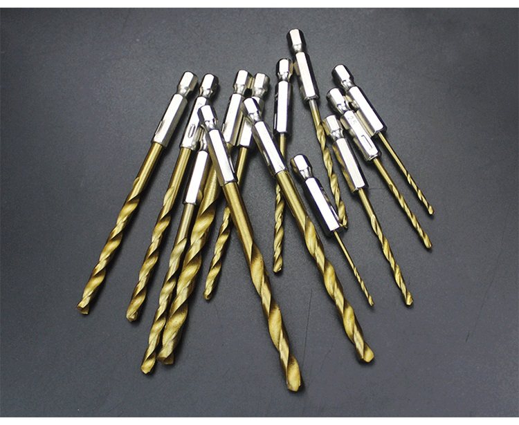 1号工具店六角柄麻花钻头镀钛13PC风批组套高速钢电动螺丝刀 钻头,淘宝优惠券,粉丝福利购,淘宝优惠卷