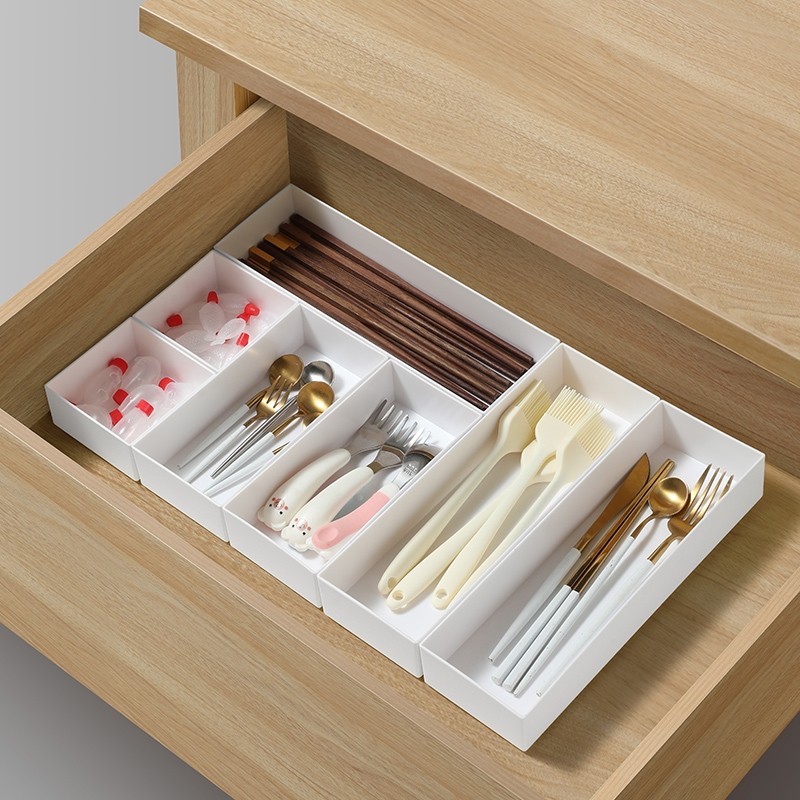 其他收纳盒厨房抽屉内置分格分隔厨具餐具叉筷勺文具化妆品储物盒,淘宝优惠券,粉丝福利购,淘宝优惠卷