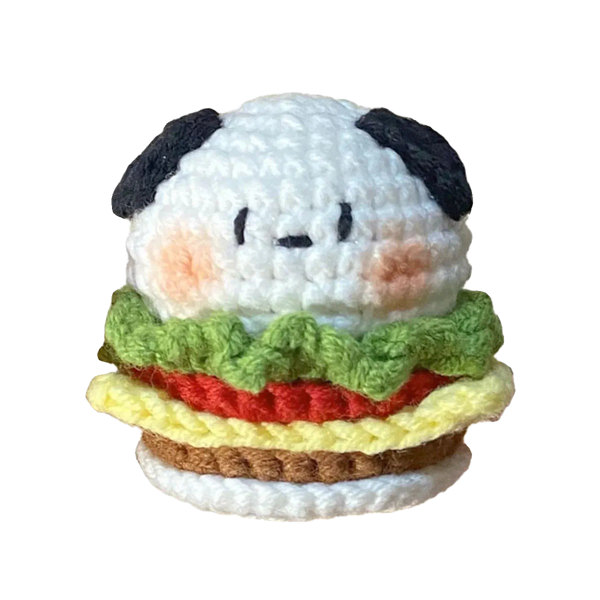 毛线新手钩针diy材料包手工编织卡通星之卡比汉堡玩偶材料包钥匙,淘宝优惠券,粉丝福利购,淘宝优惠卷