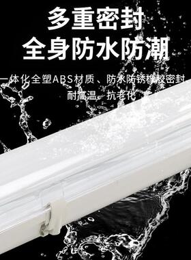 led防爆灯三防灯T8单双管日光灯荧光灯仓库厂房防水防尘支架灯管