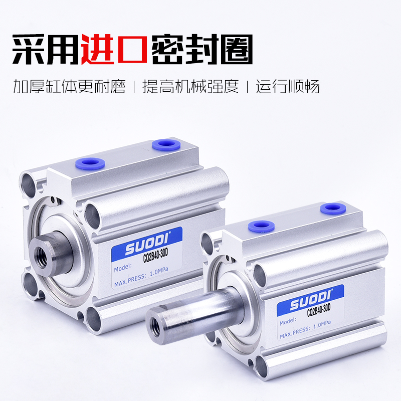 SMC型CDQ2B系列薄型气缸32-5/10/15/20/25/30/35/40/45~100带磁 - 图1