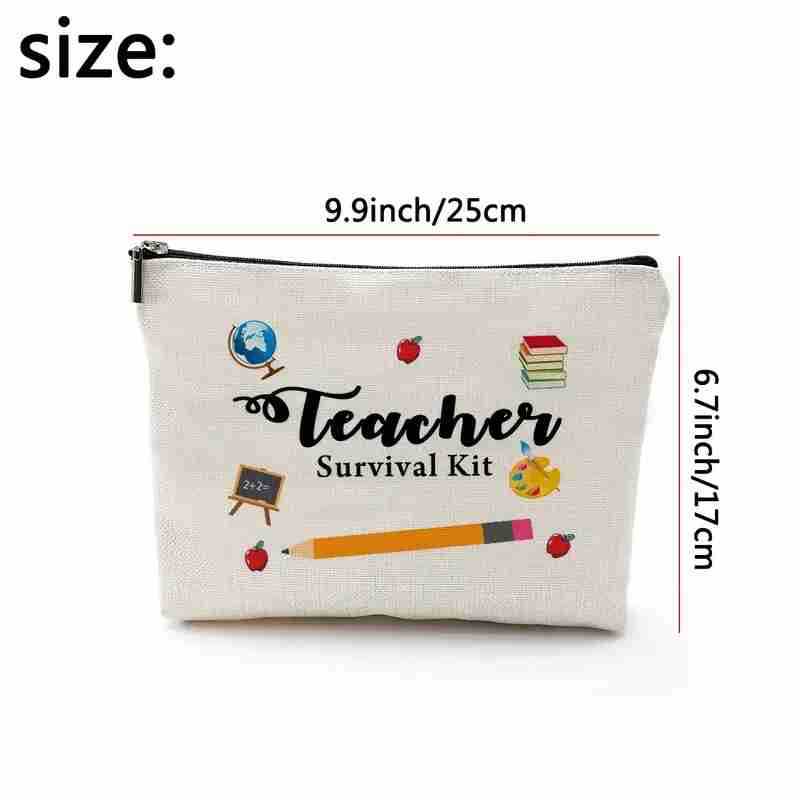 I'm a teacher Print Gift for Teacher Makeup bag Cosmetic - 图2