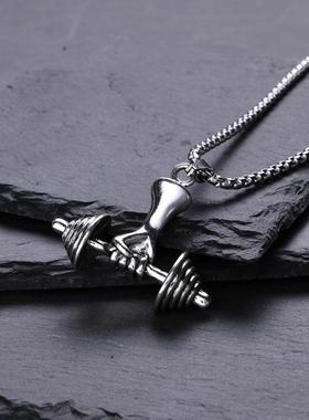 necklace健身项链街头个性钛钢毛衣链长款嘻哈潮牌男吊坠情侣项链
