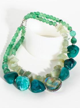 欧美复古不规则树脂串珠