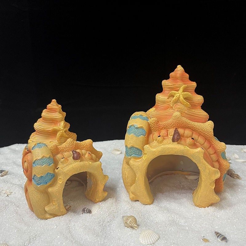 六角恐龙躲避屋鱼缸造景装饰摆件海螺城堡水族箱爬宠鱼虾躲避洞穴,淘宝优惠券,粉丝福利购,淘宝优惠卷