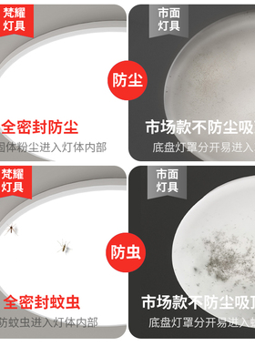 雷达感应灯超薄三防吸顶灯楼梯过道楼道走廊灯led红外人体声控灯