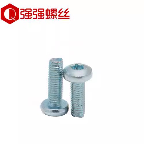 8.8级 蓝白锌盘头内梅花螺丝 防盗螺丝M3M4M5M6M8 - 图3