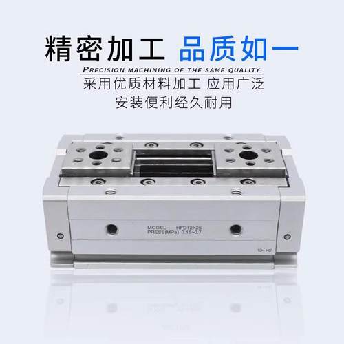 气动手指夹爪气缸HFD8 HFD12 HFD16 HFD20X10/15/25/30/40/60/80 - 图1