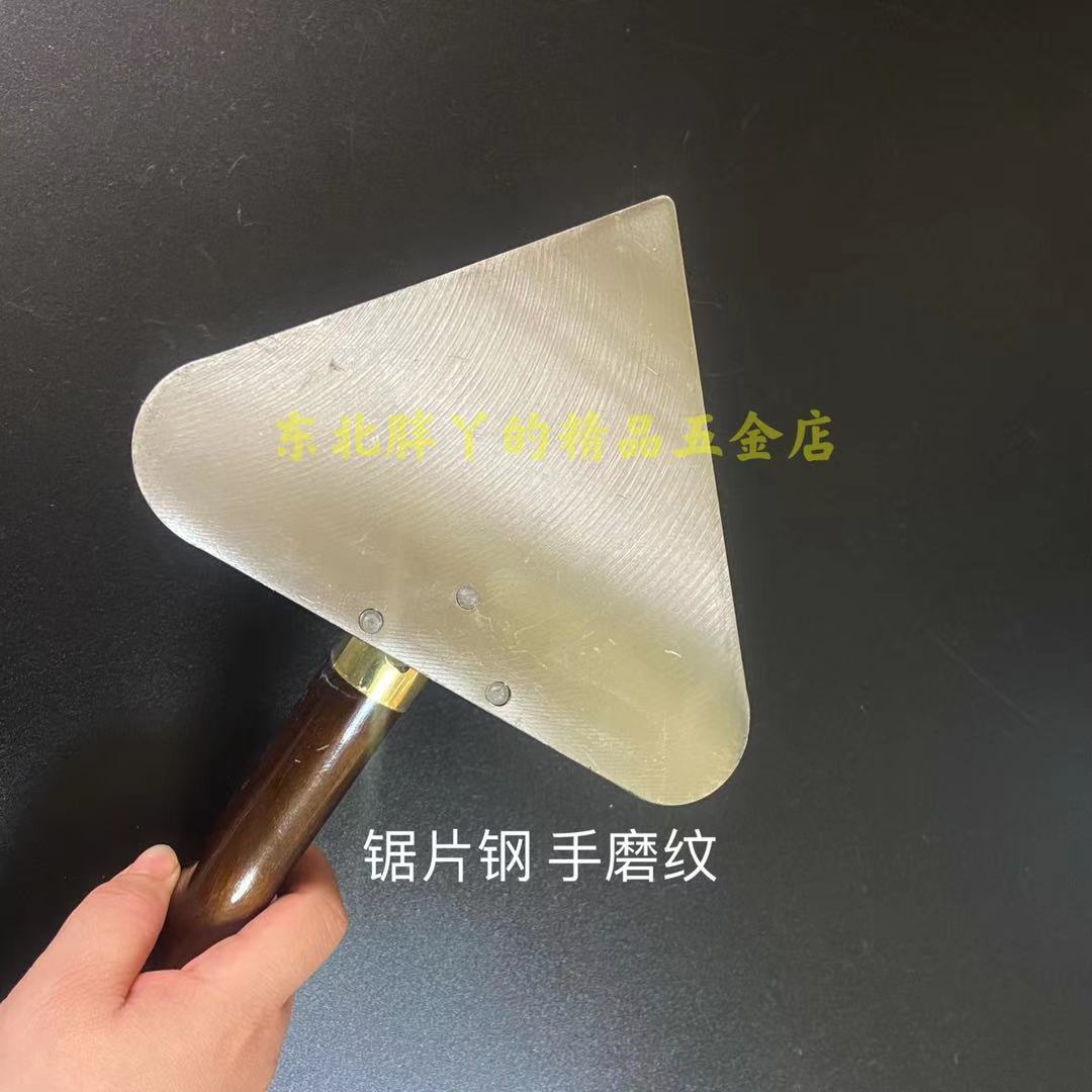 桃铲三角铲手工大铲东北三角铲轻型大铲桃铲砌砖铲木把铲瓦工工具 - 图2