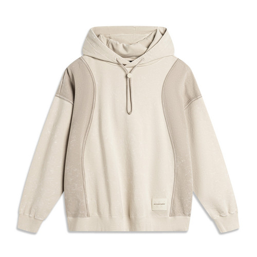 李宁卫衣秋男韦德系列时尚洗水透气百搭宽松套头连帽卫衣AWDU273 - 图3