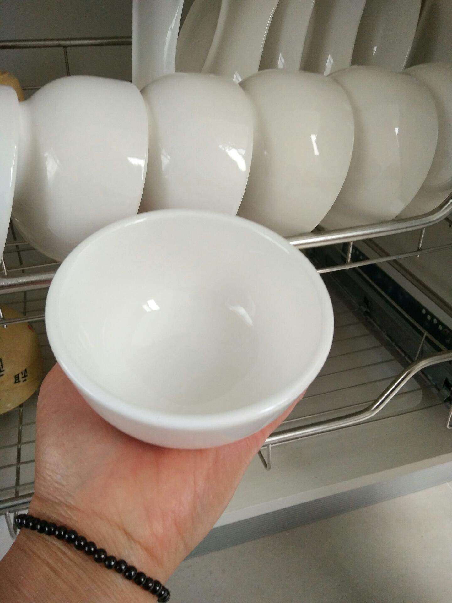 饭店米饭碗陶瓷白色米饭碗餐厅饭碗汤碗大面碗白瓷碗餐饮店陶瓷碗