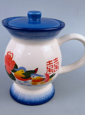 搞怪杯子痰盂怀旧老式个性杯陶瓷水杯家用马克杯生日小众生日礼物