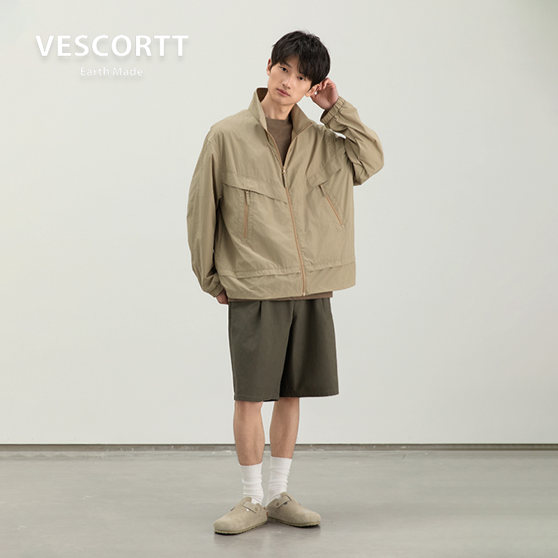 VESCORTT RE-NYLON再生尼龙 防泼水春夏男款透气防晒衣 轻薄夹克