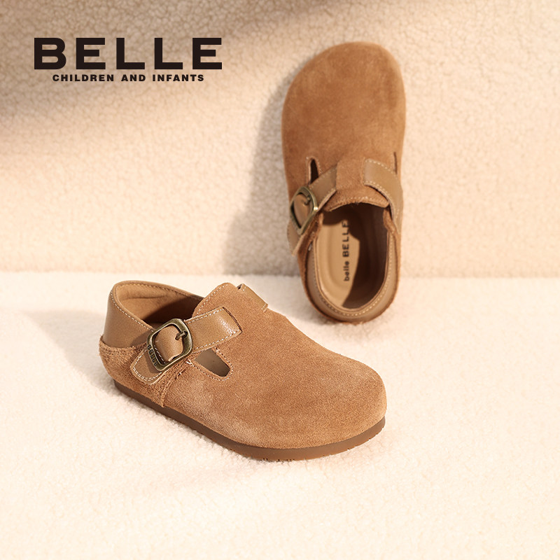 百丽童鞋女童复古勃肯鞋2025秋冬新款中大童时尚单鞋儿童小皮鞋,淘宝优惠券,粉丝福利购,淘宝优惠卷