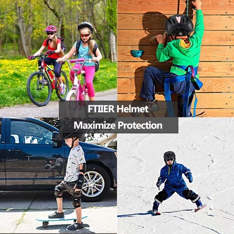 Kids riding helmet skating protection safety LED helmets boy - 图1
